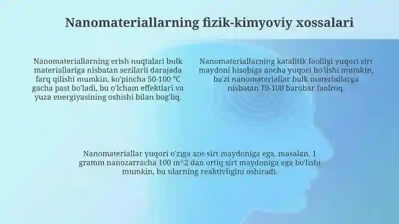 Nano materialolish vaularning xossalari 4