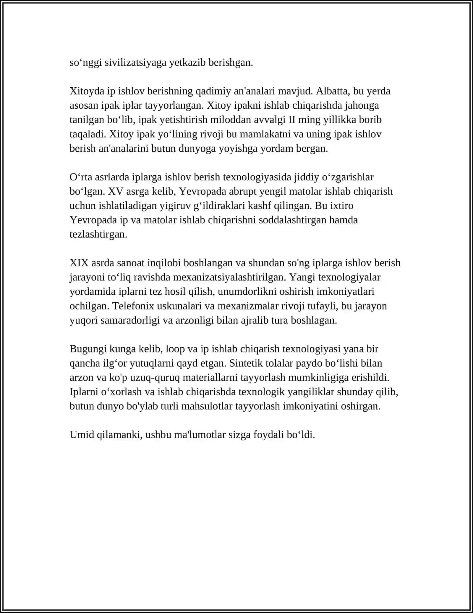 IPLARNI OXORLASH 4