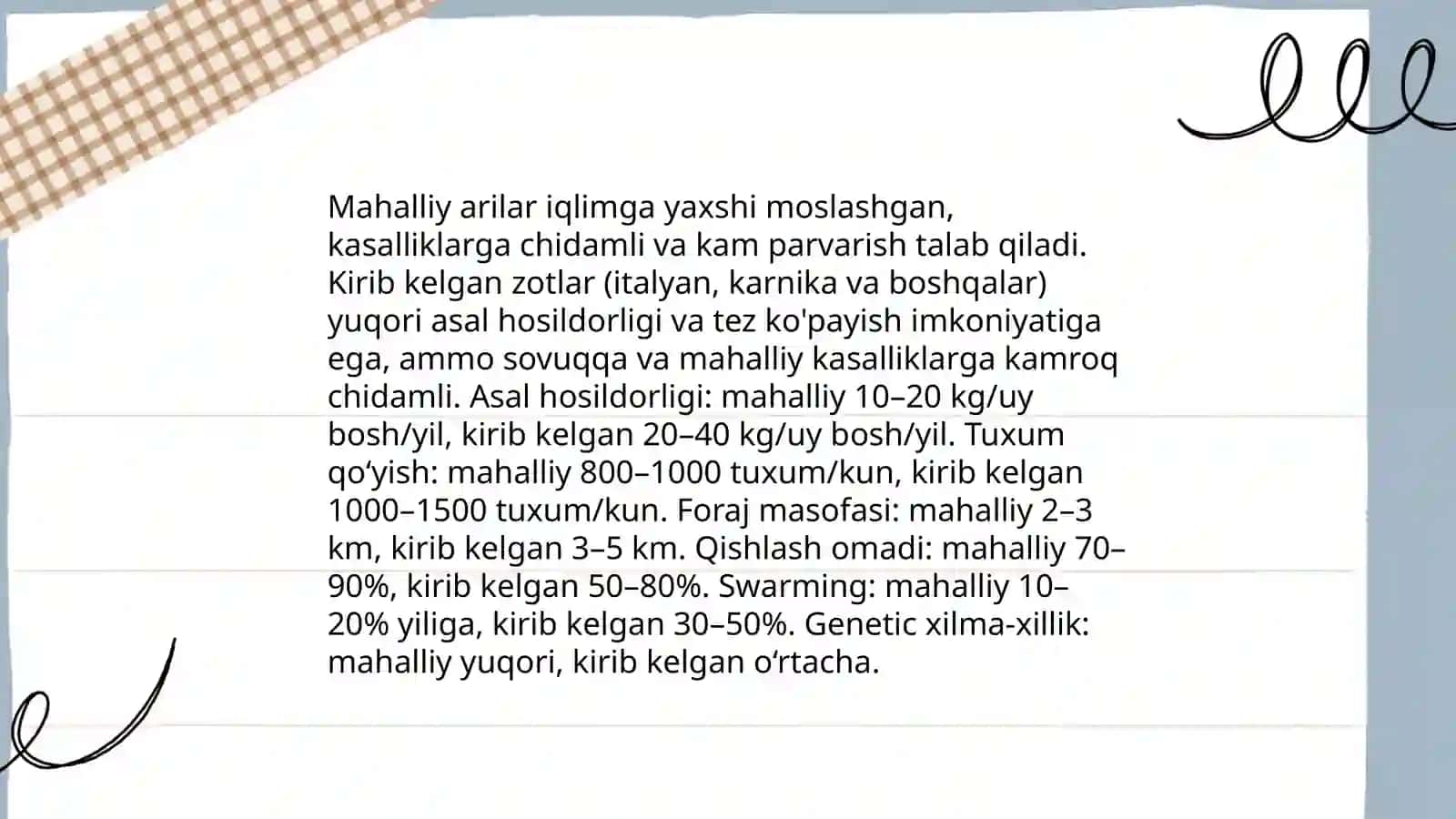 Arilar zotlarini oʻrganish 4