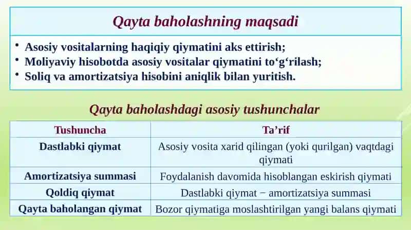 Asosiy vositalar hisobi 4