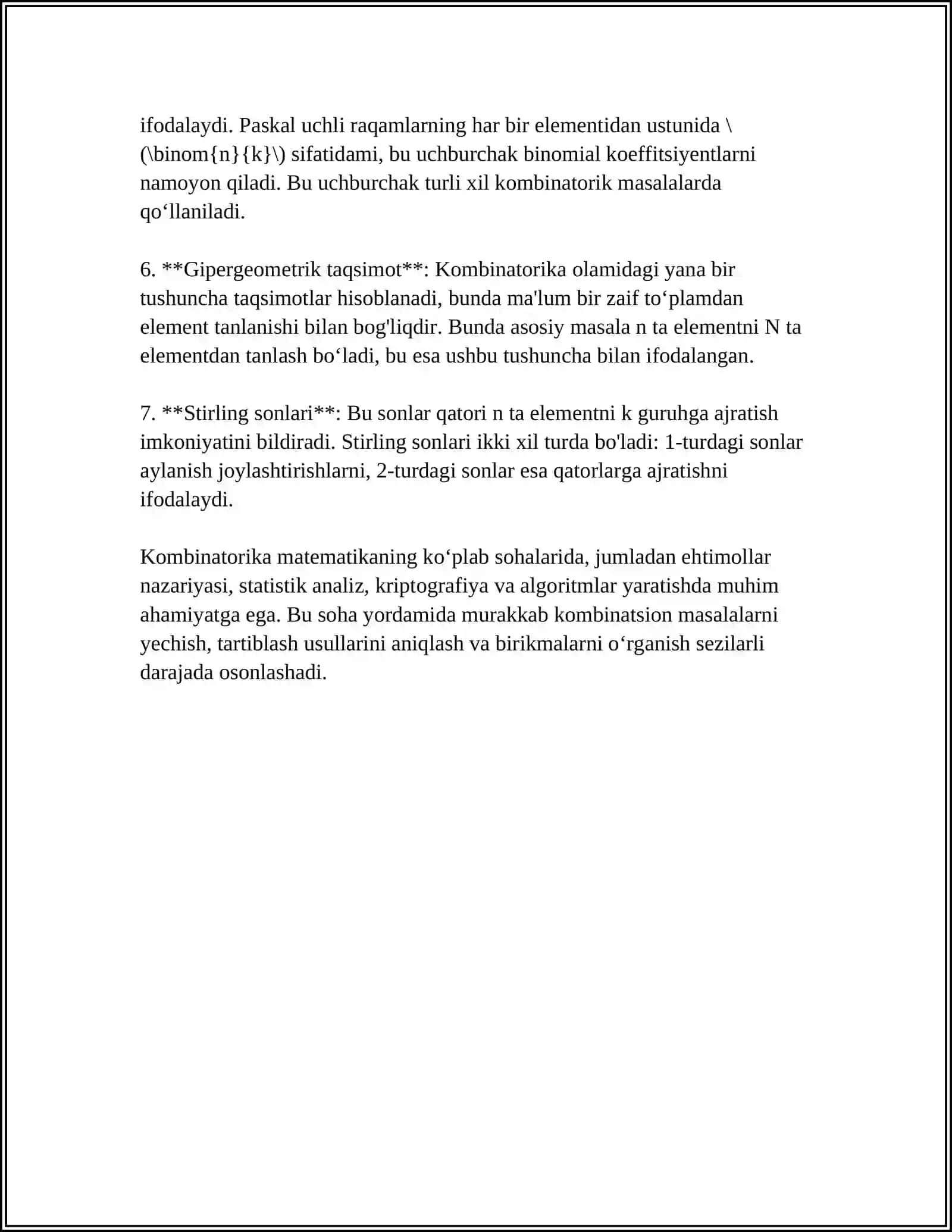 KOMBINATORIKANING ASOSIY QOIDALARI 4