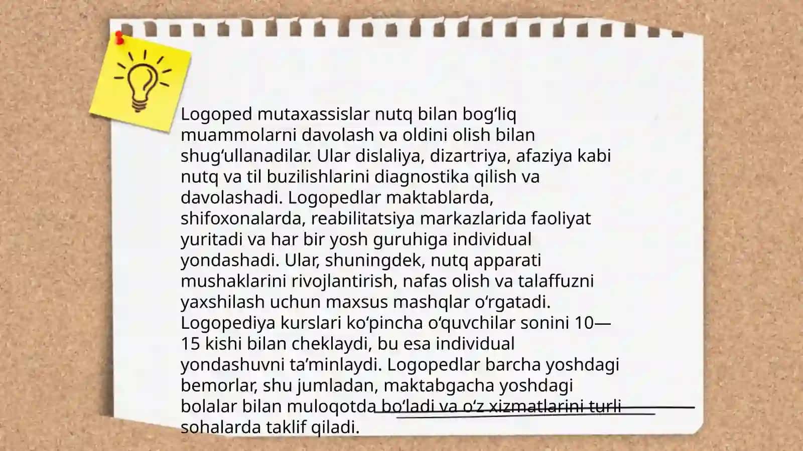 Aqli zaif bolalarning o'ziga xos logopedik ehtiyojlari 4