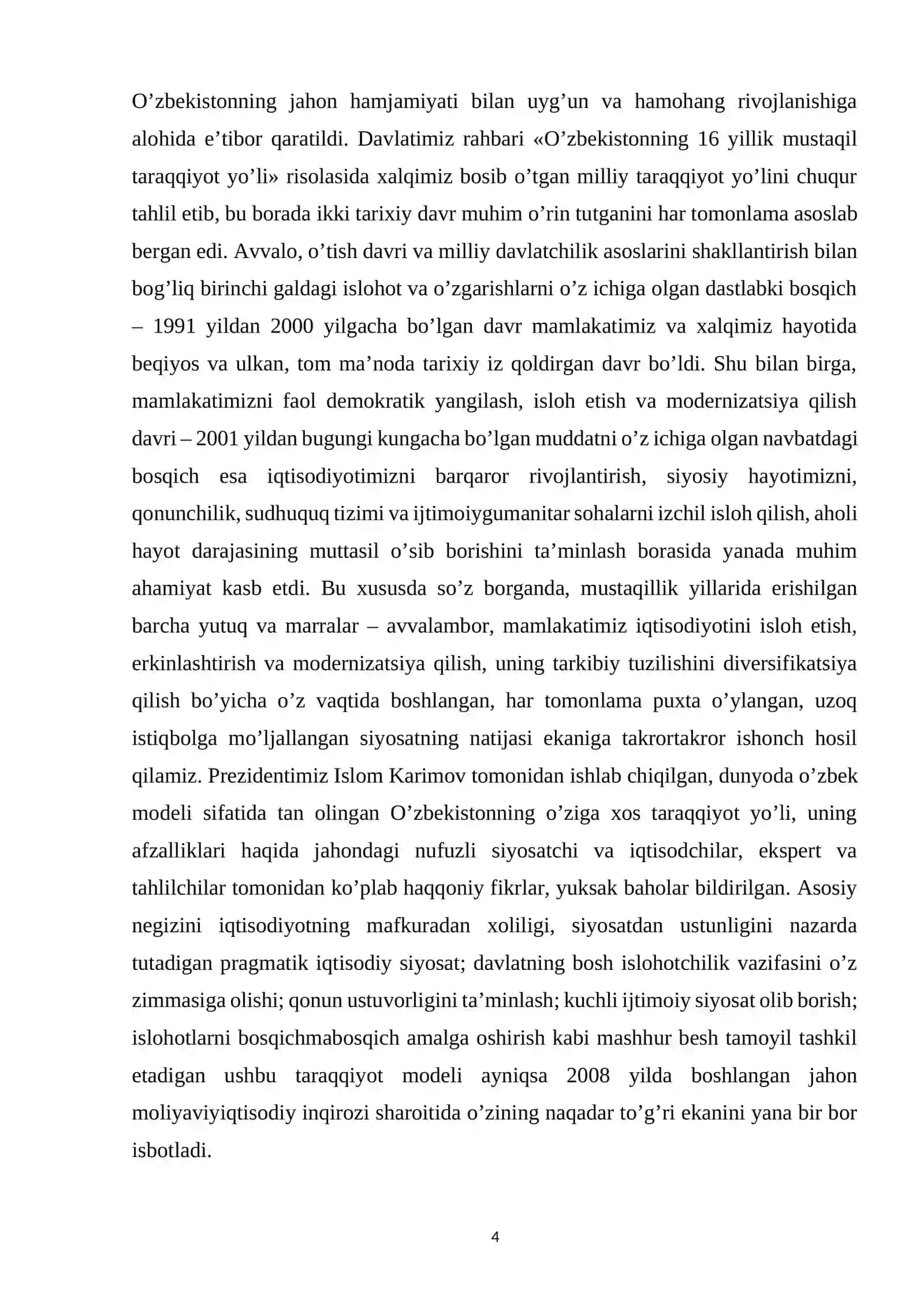 Mustaqillik yillarida amalga oshirilgan islohatlar 4