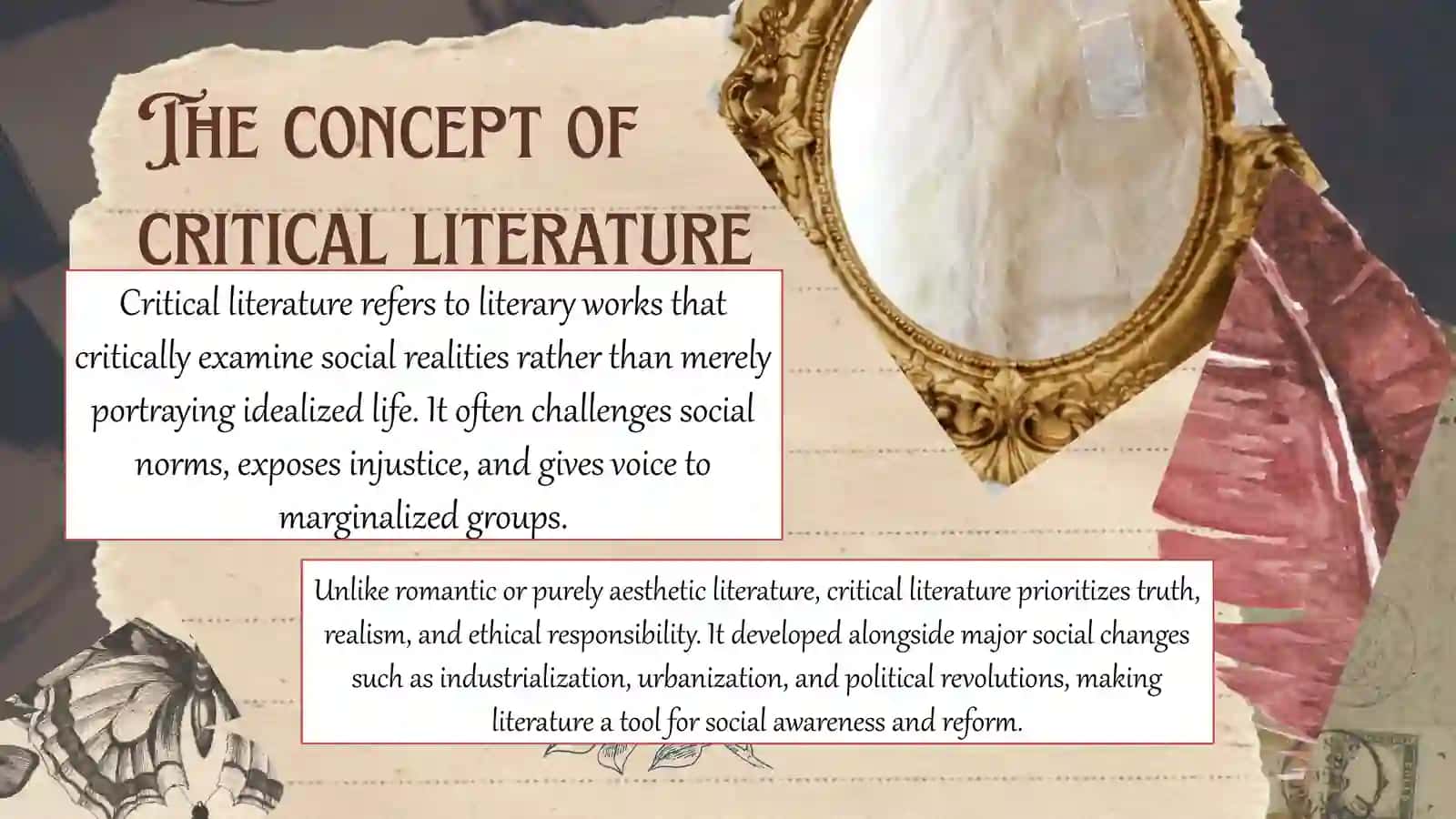 Critical literature in the world literature 4