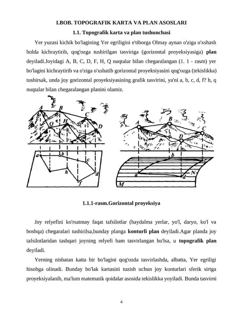 Topografik Karta va Plan Asoslari 4