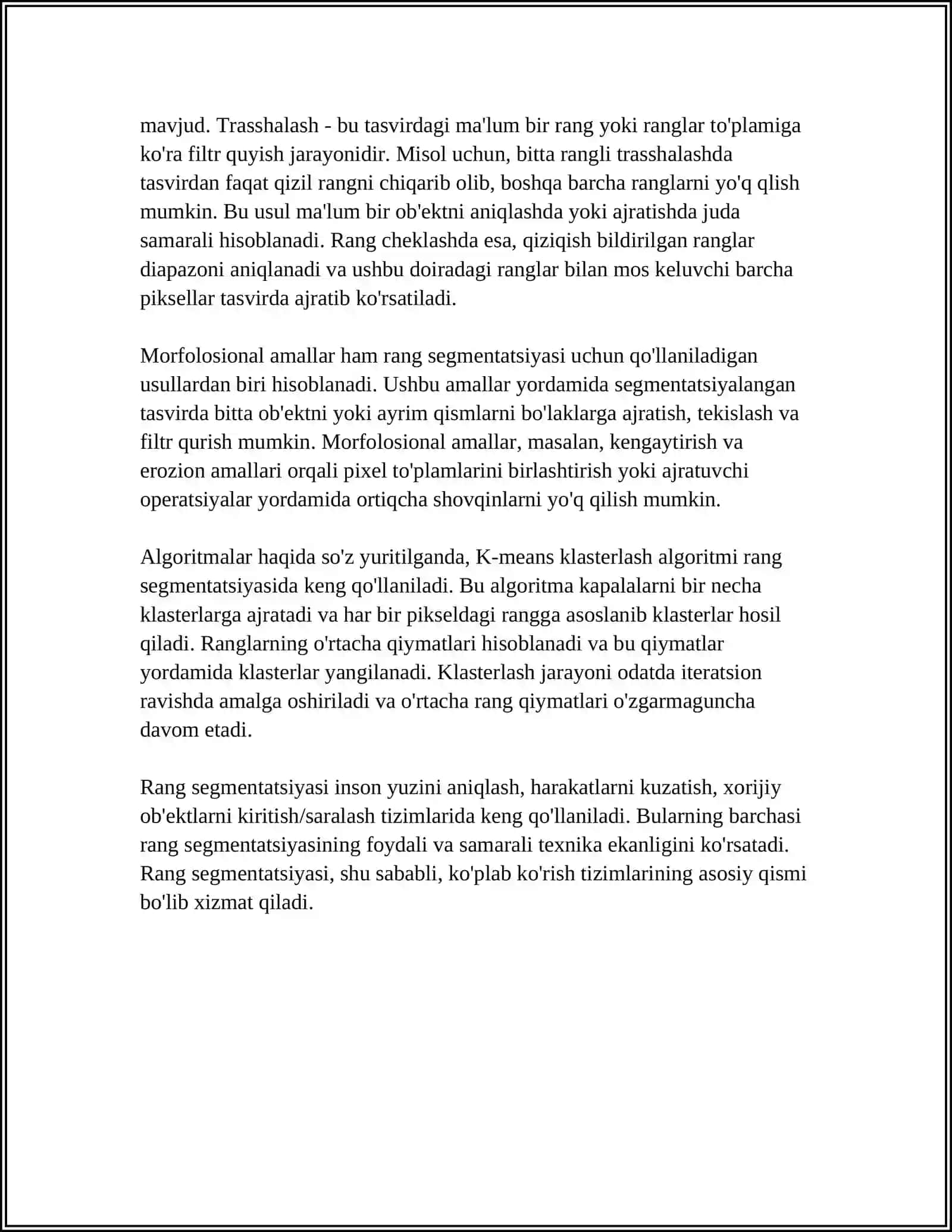 Rang Segmentatsiyasi Algoritmlari 4