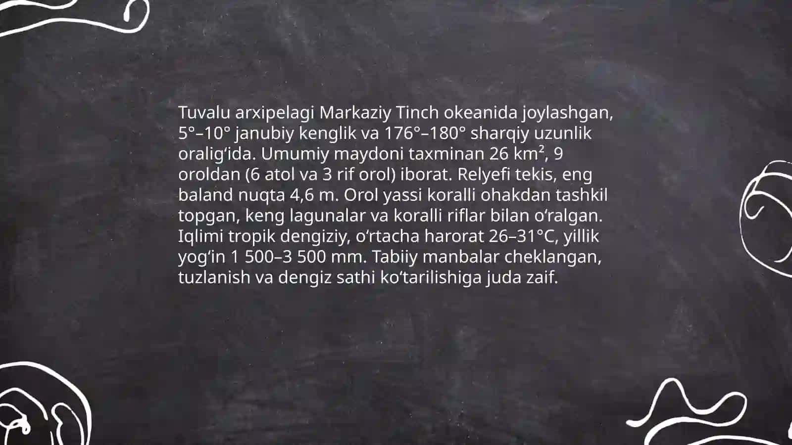 TUVALU DAVLATI HAQIDA MA’LUMOT 4