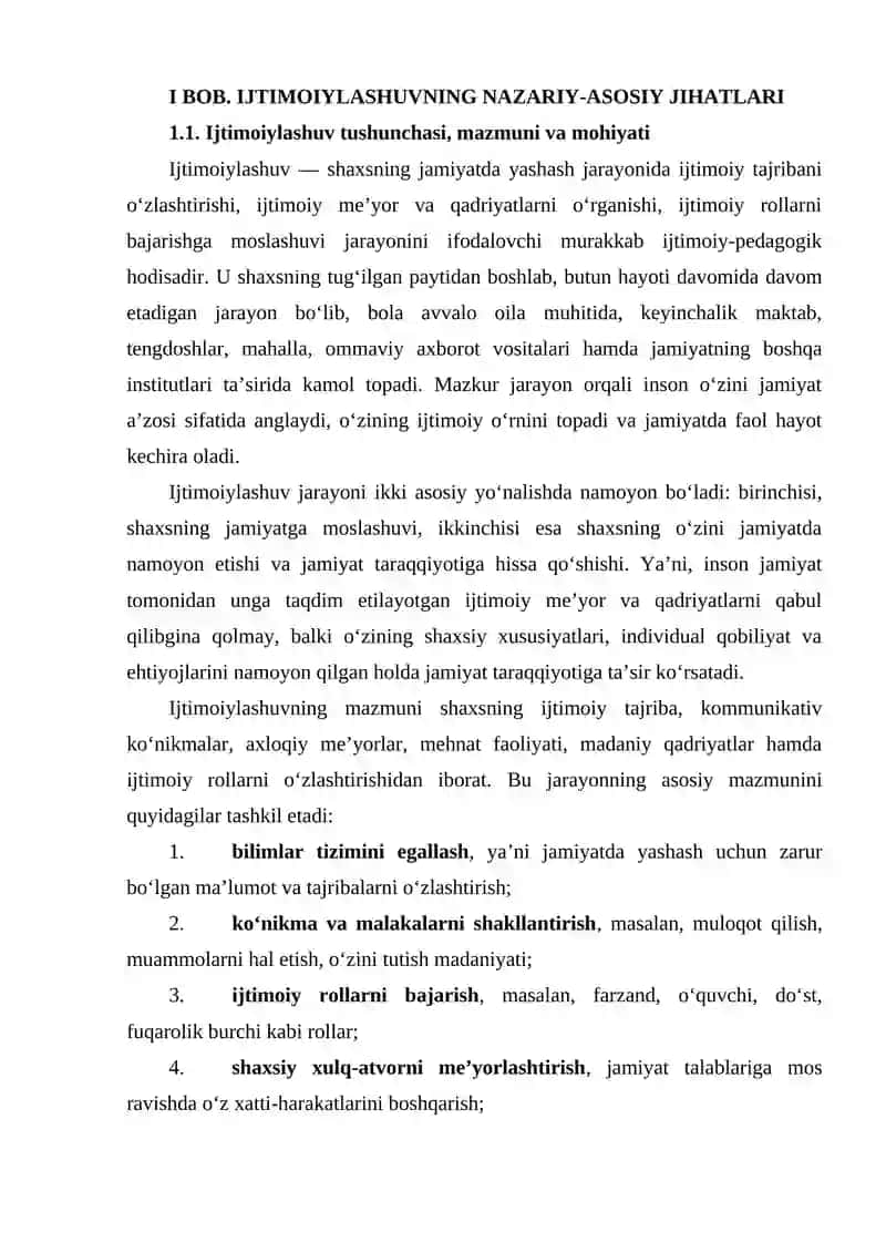 Ijtimoiylashuv ijtimoiy pedagogik xodisa sifatida 4