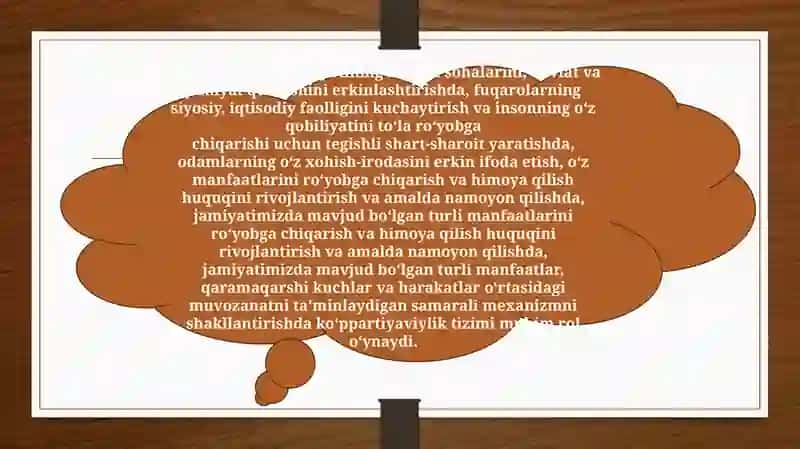 O‘ZBEKISTONDA AMALGA OSHIRILGAN SIYOSIY ISLOHOTLAR. 4