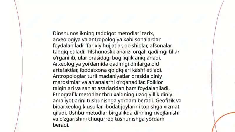 Dinshunoslikning maqsadi va vazifalari 4
