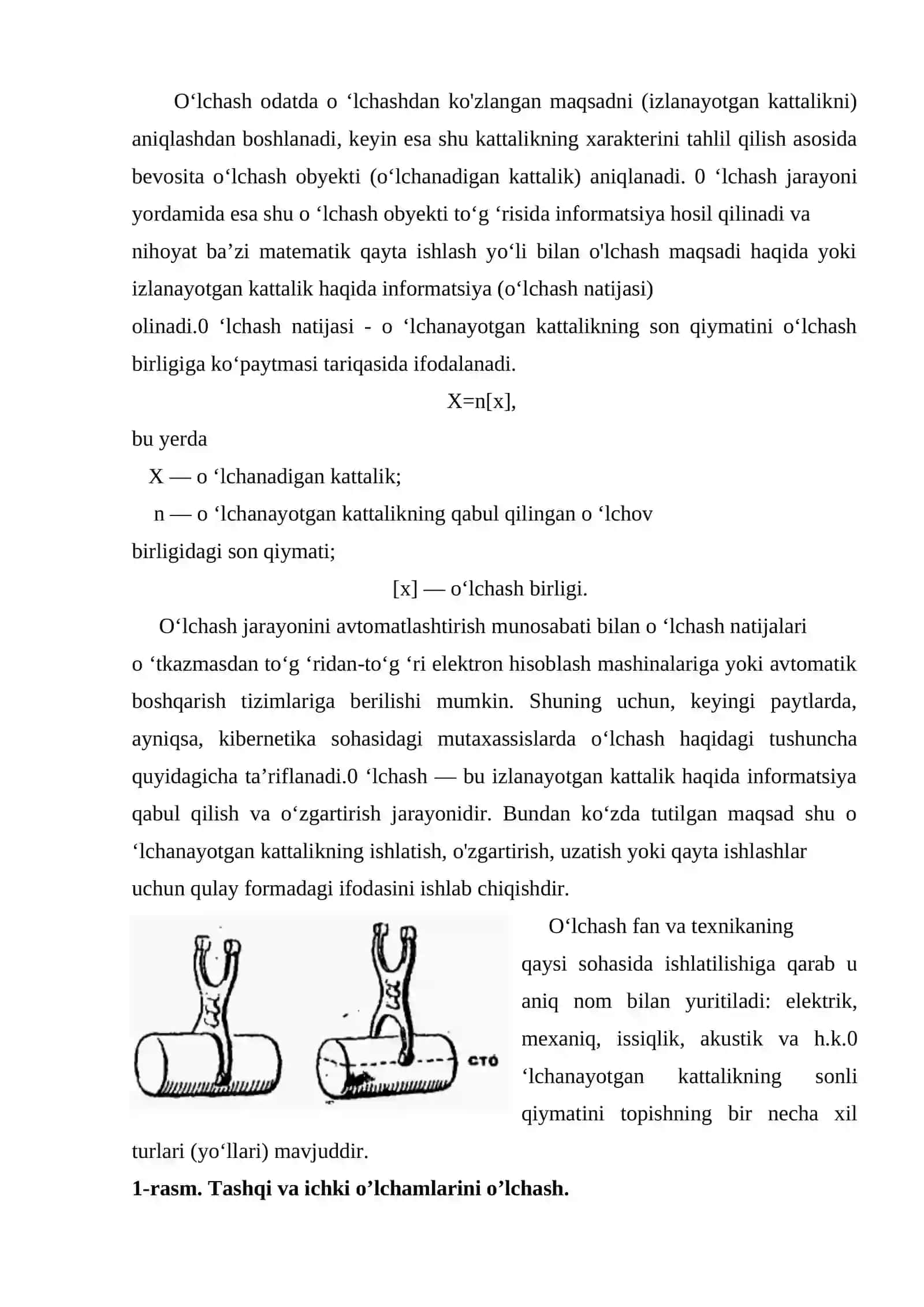 Bevosita o’lchash asboblari qo’llanilishi 4