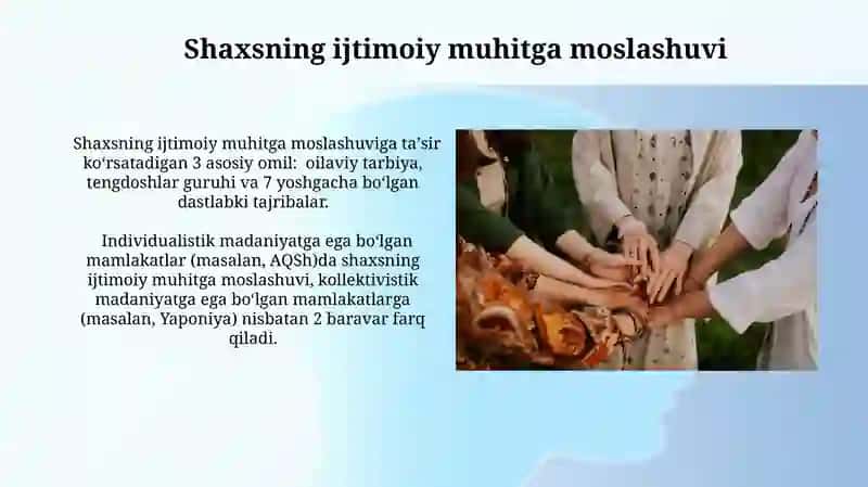 Shaxs manavyatining shakllanishiga ijtimoiy muhit va davr ruhining tasiri 4