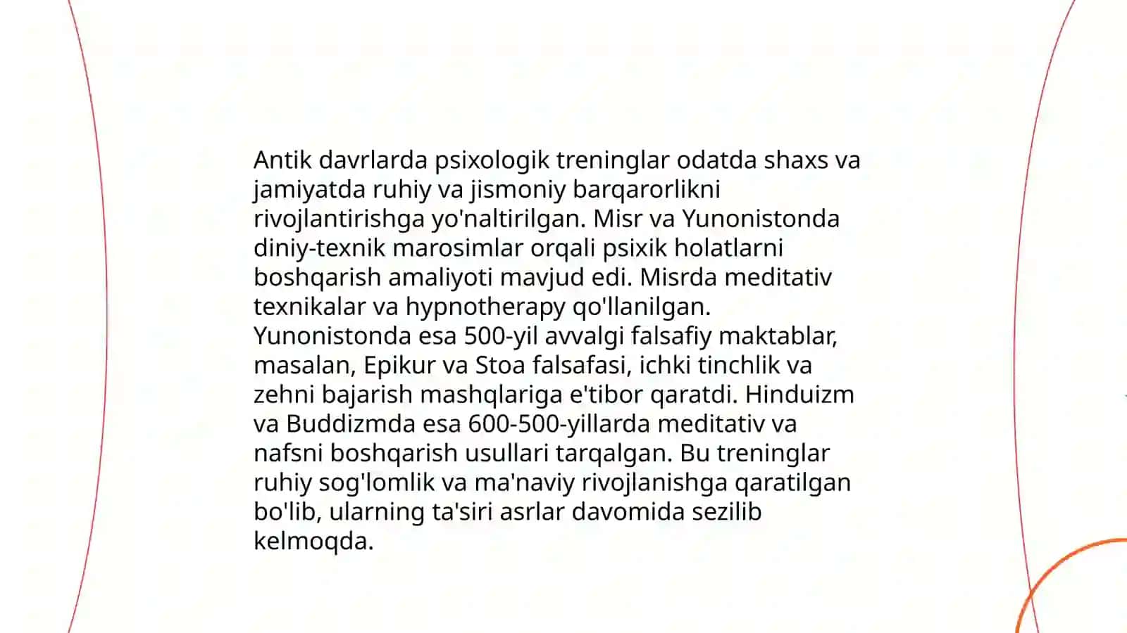 Psixologik treninglar tarixi 4