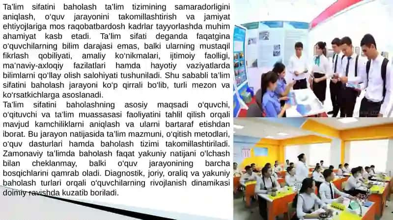 Talim sifatini baholash 4