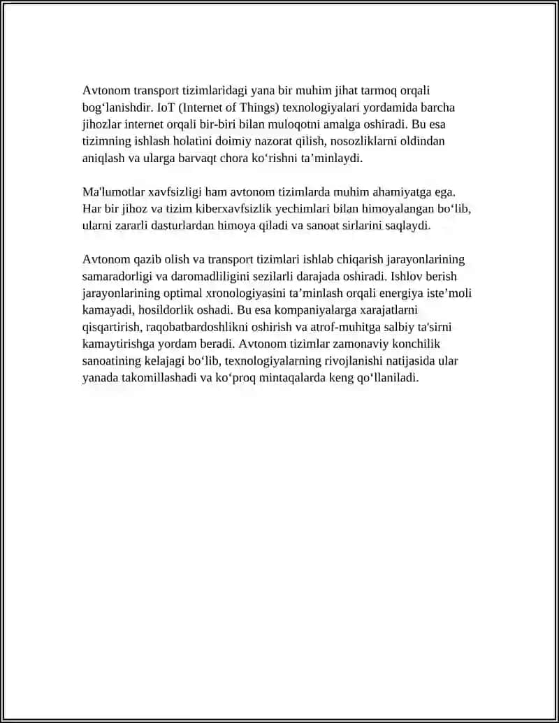 ZAMONAVIY KON MASHINALARIDA AVTOMATLASHTIRISH VA RAQAMLI TEXNOLOGIYALAR 4