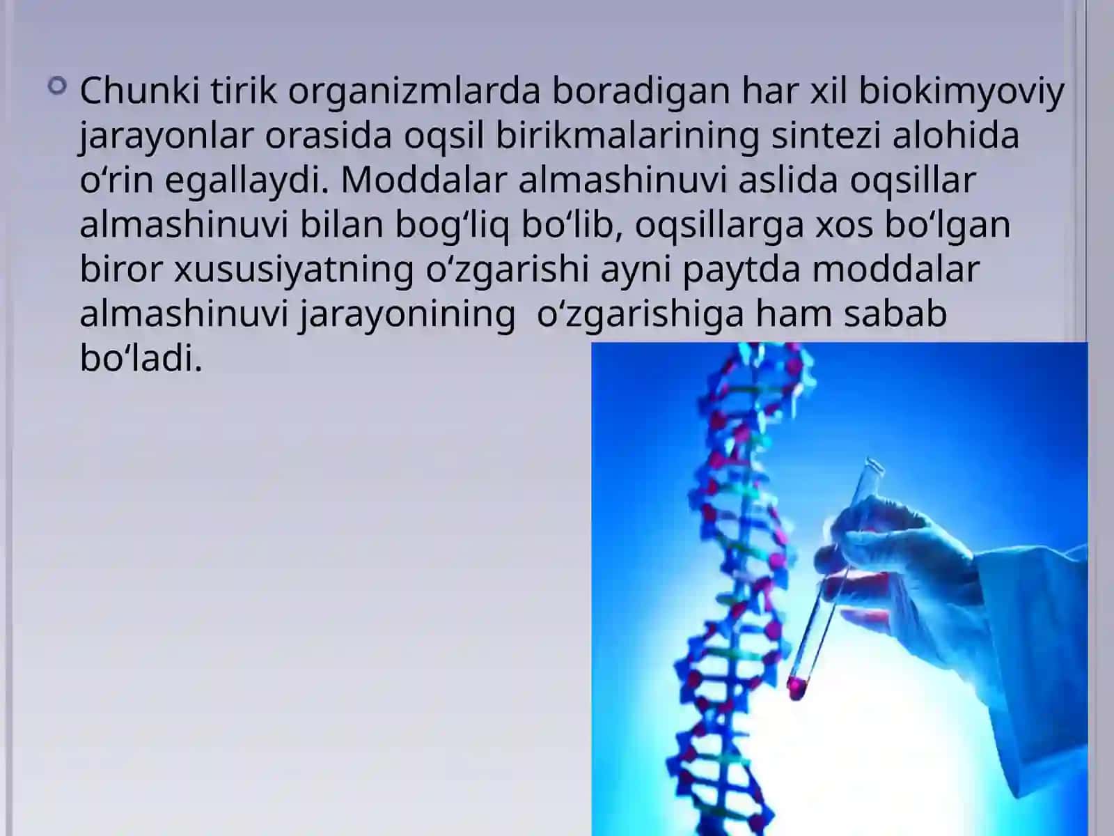 Plastikalmashinuv.Oqsillarbiosintezi.Genetikkod 4