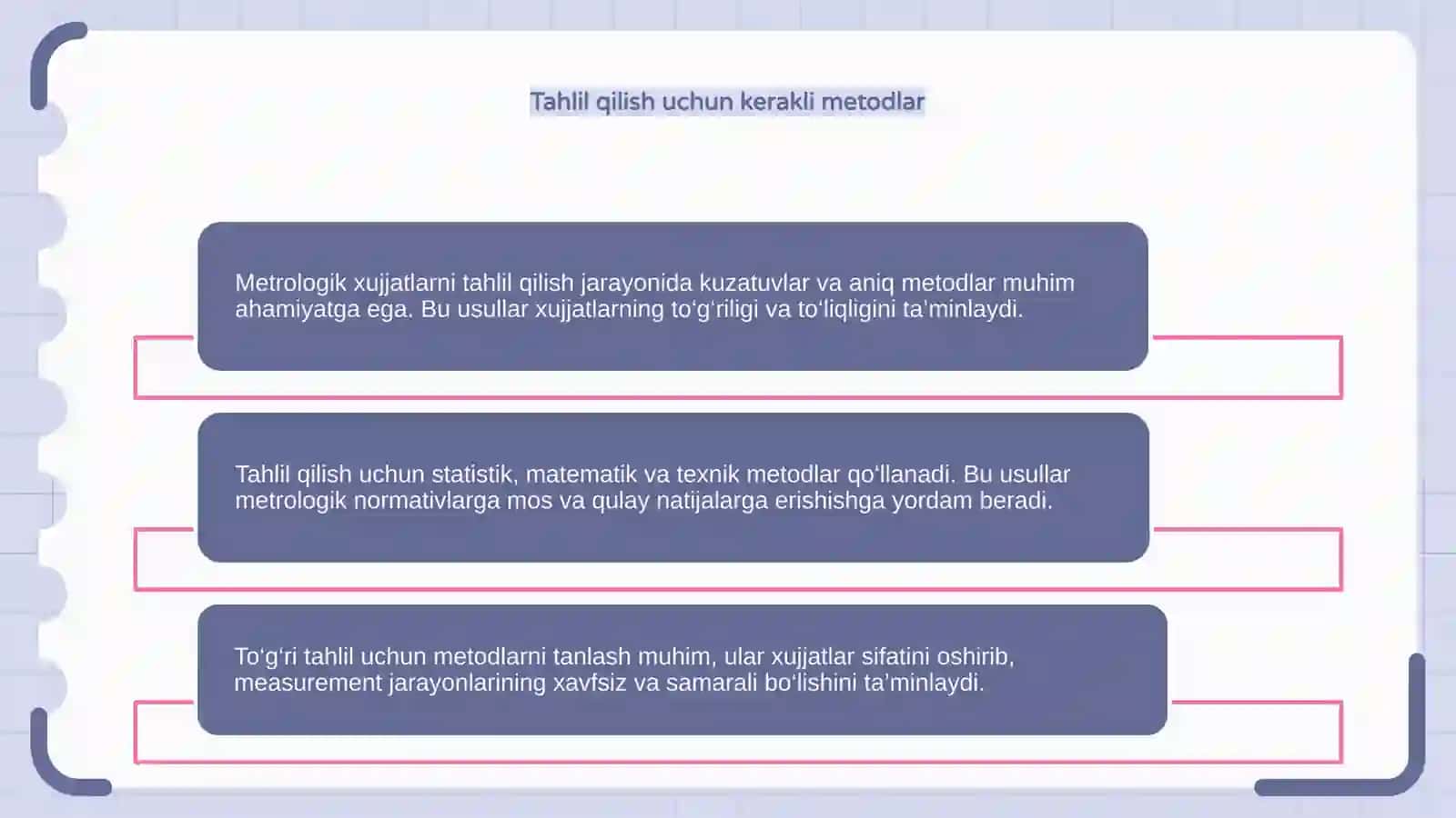 Metrologik xujjatlarni tahlil qilish 4