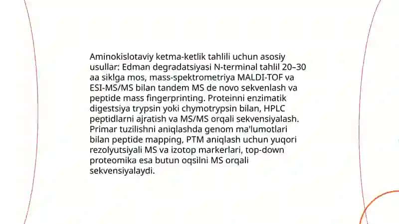 Oqsillarning tuzilish darajalari 4
