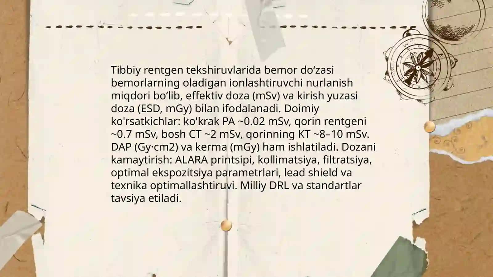 Rengen nurlarini do'zasi 4