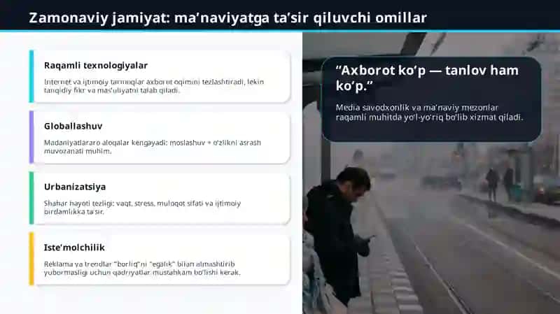 Zamonaviy jamiyatda ma’naviyat masalasi 4