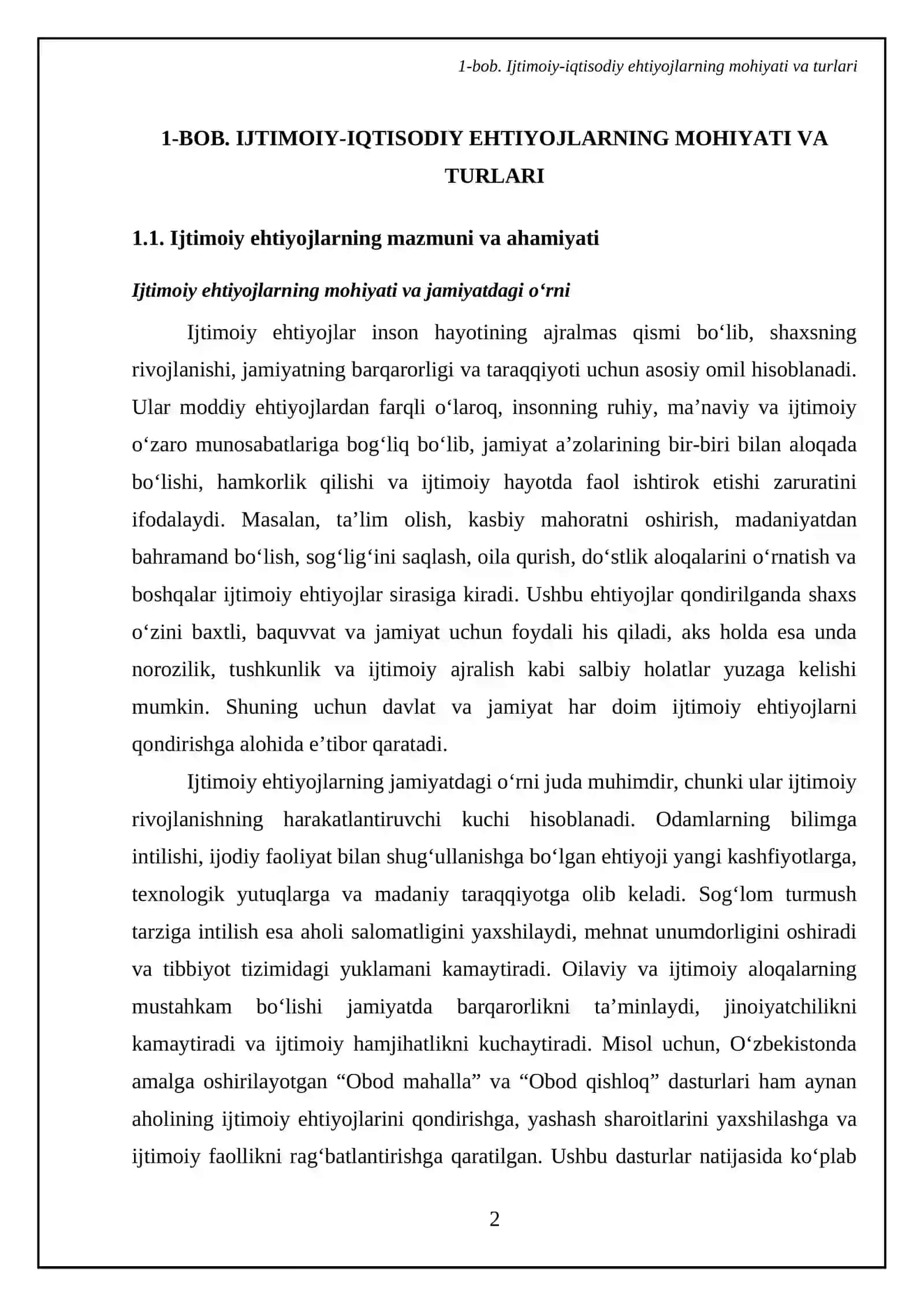 Ijtimoiy-iqtisodiy ehtiyojlarning mazmuni va ularning turkumlanishi 4