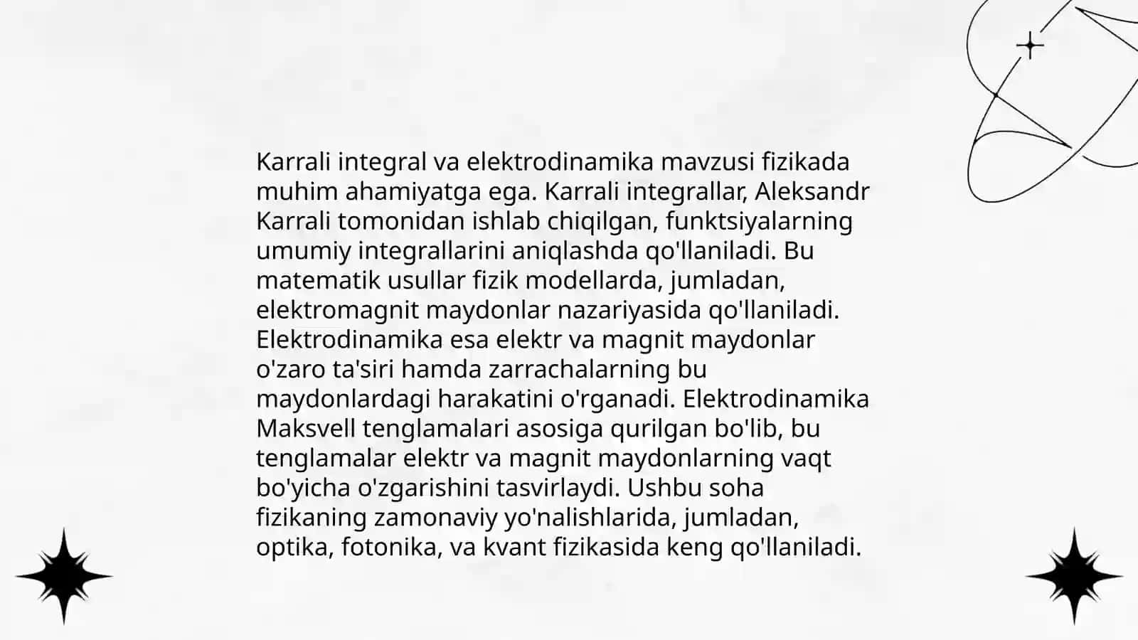 Karrali integrallarning fizikadagi tatbiqi 4