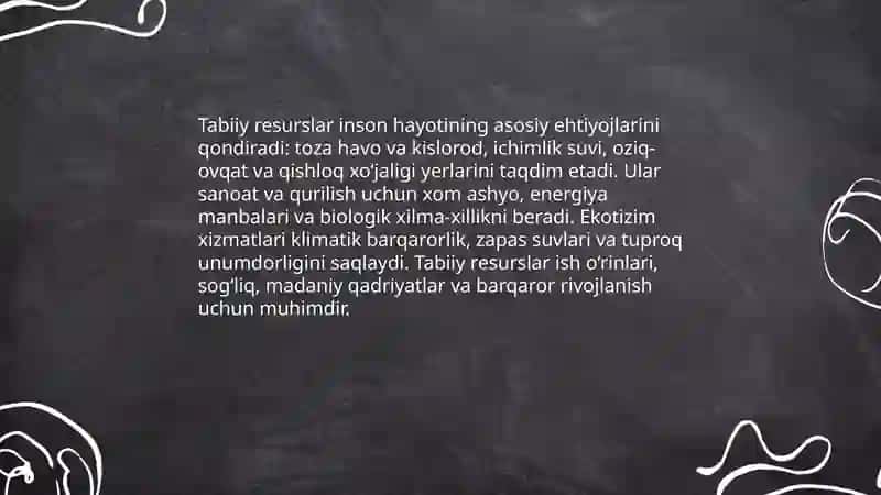 Tabiatning inson hayotidagi roʻli 4