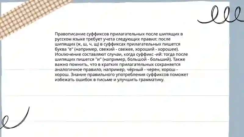 Правописание посли шипящих ж,е 4