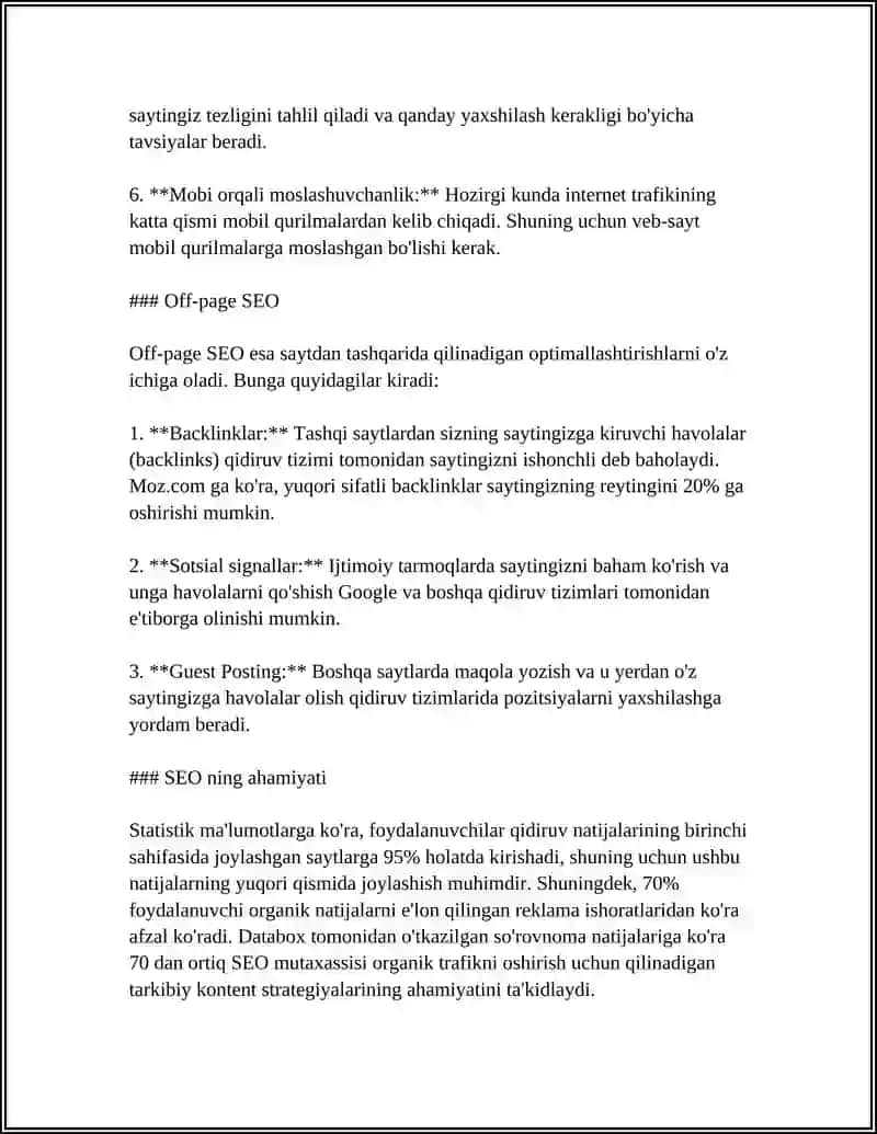 INTERNET MARKETING BILAN ISHLASH 4