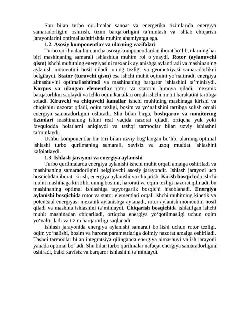Turbo qurilmalar ish rejimini aniqlash usullari 4