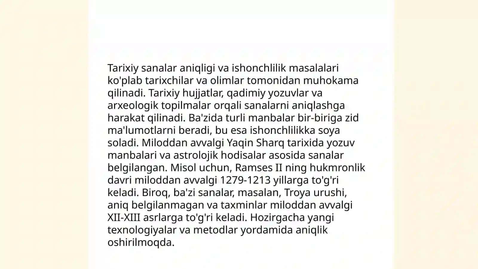 Yozma manbalarda tarixiy sanalaraning berilishi 4