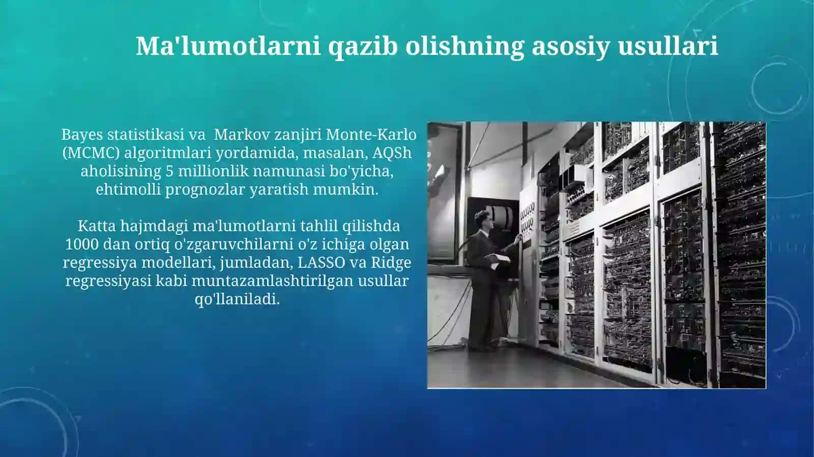 Data Mining usullari va Big Data bilan ishlashdagi ahamiyati 4