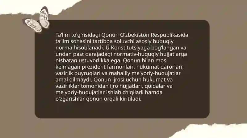 Taʼlim toʻgʻrisida Qonun 4
