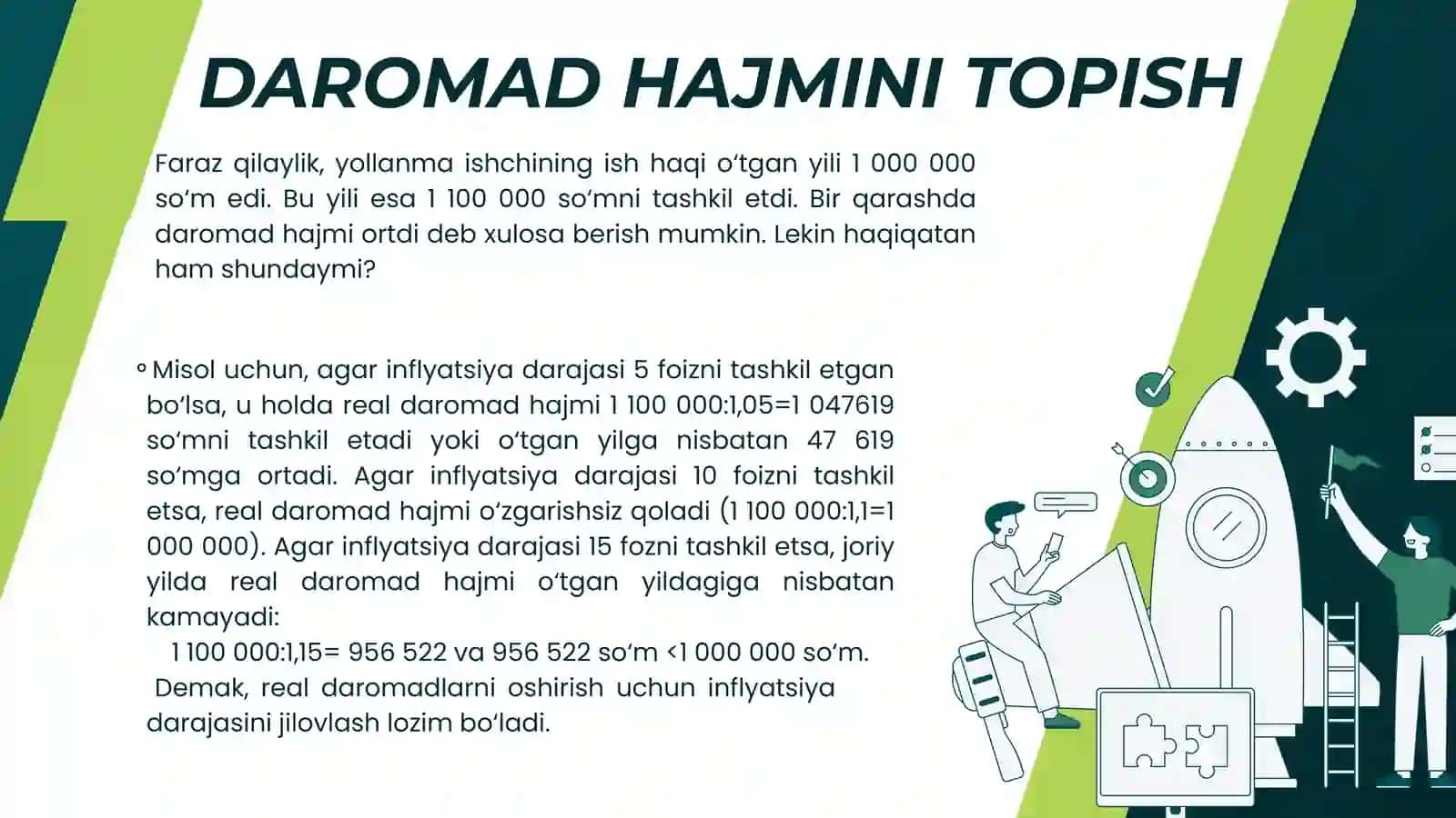 DAROMAD VA ALMASHTIRISH SAMARASI 4