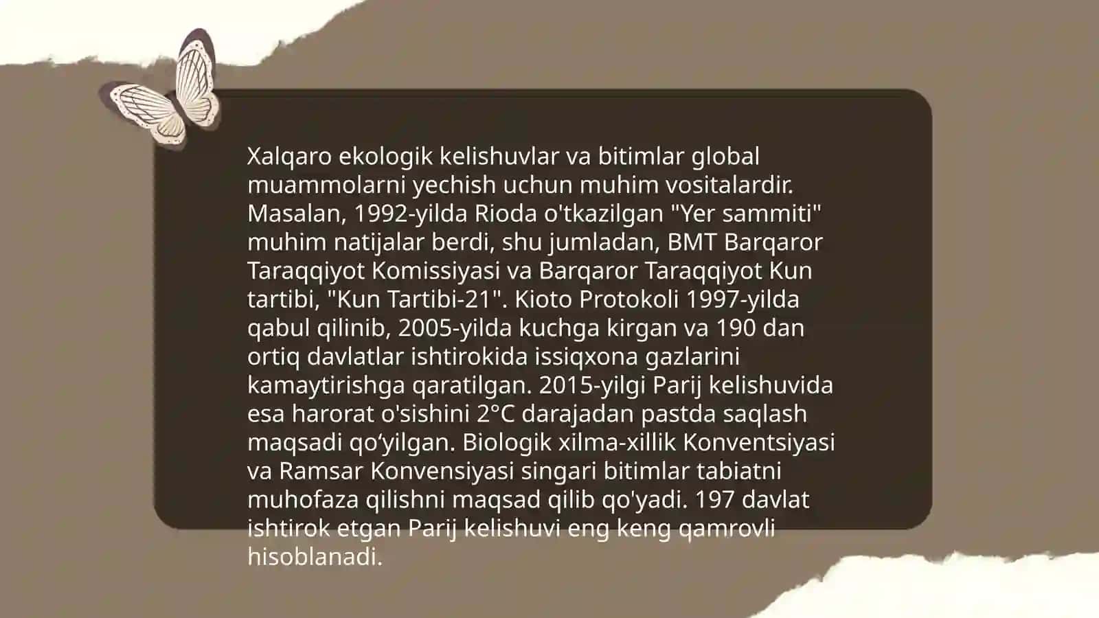 Ekologiya va xalqaro munosabatlar 4