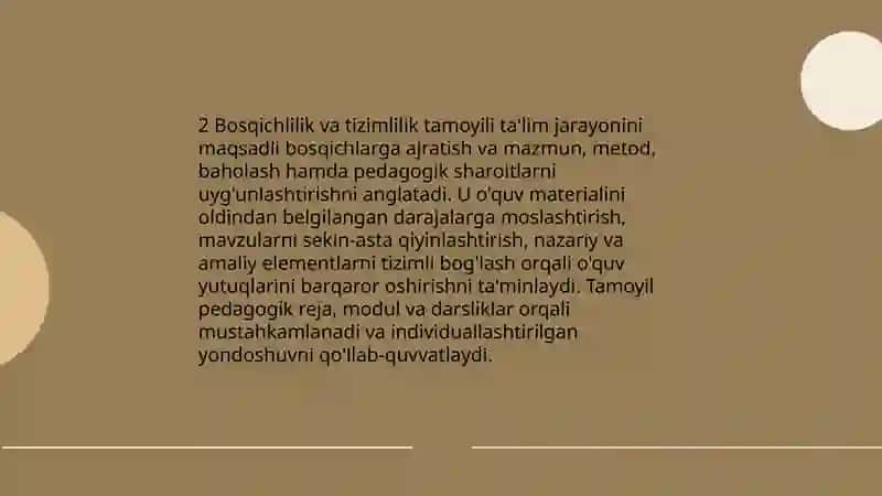 Taʼlim tamoyillari 4