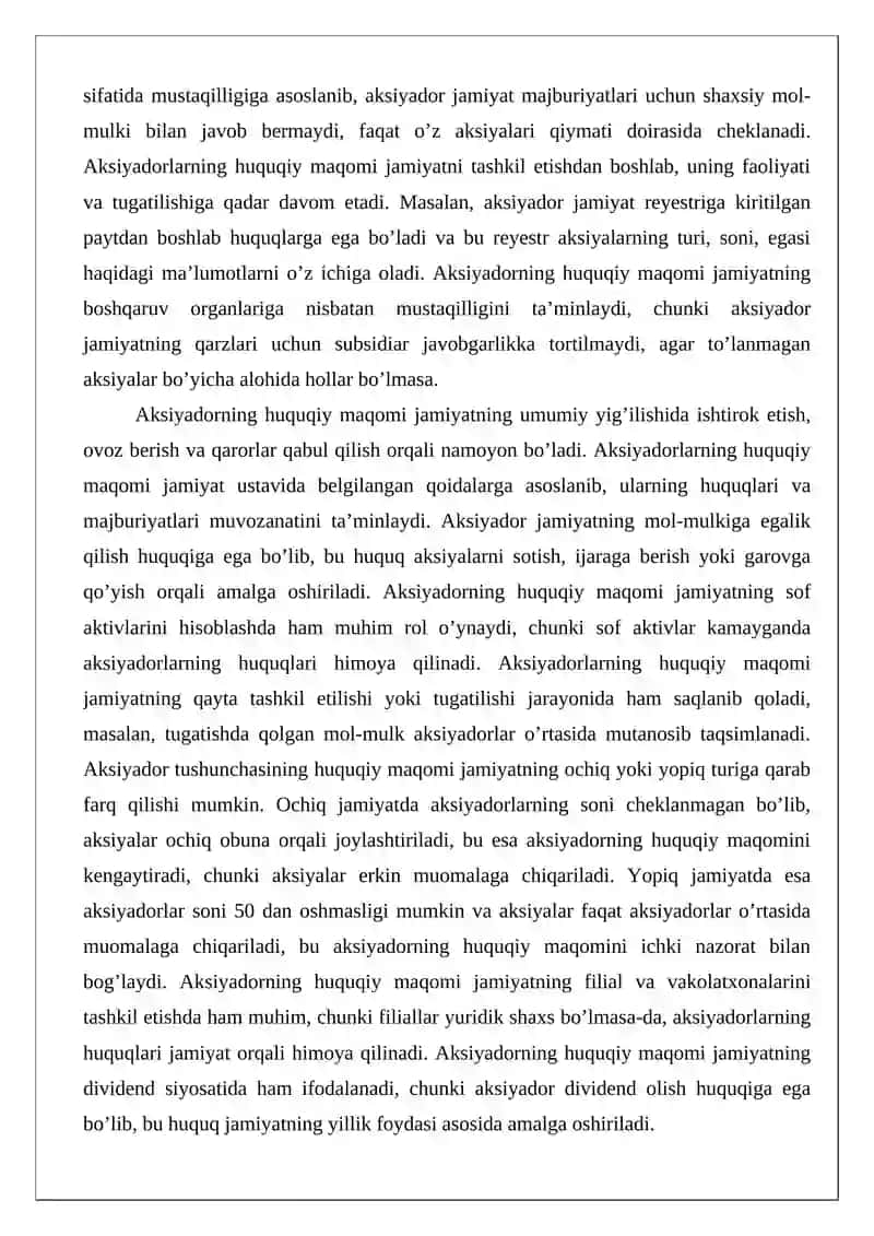 Aksiyadorlar huquqlari 4