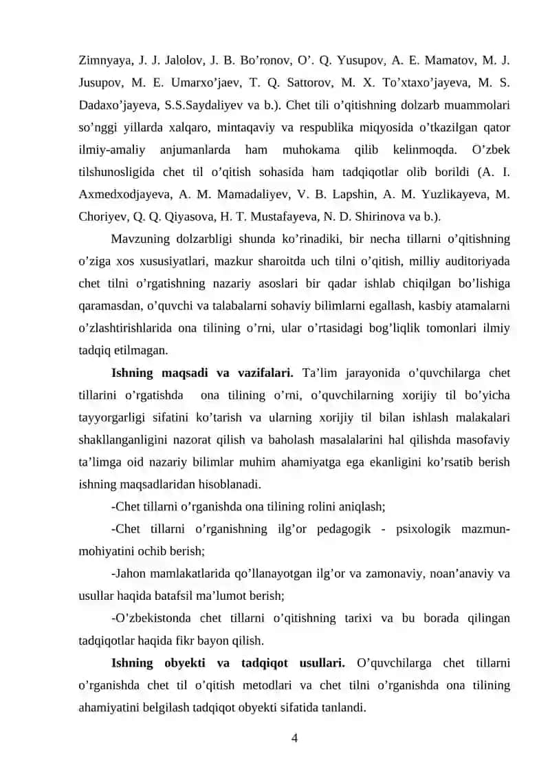 Chet tilida gapirishga o'rgatish 4