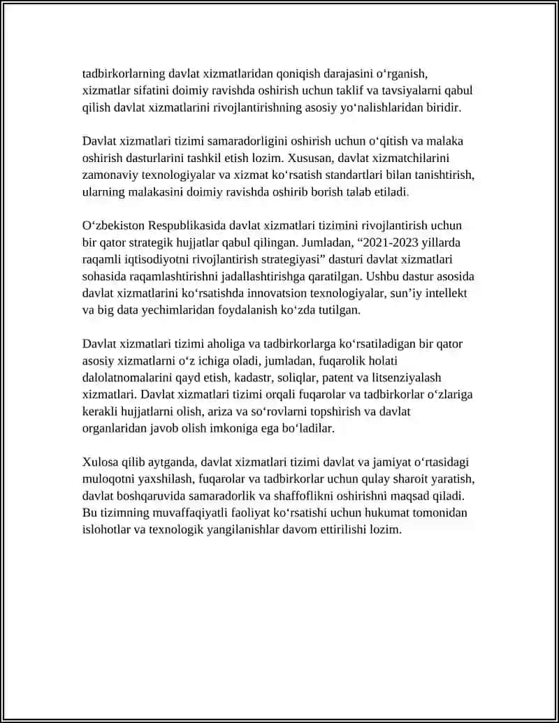 DAVLAT BOSHQARUVIDA OMMAVIY XIZMATLAR 4