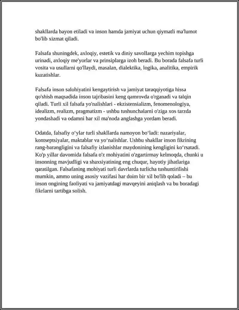 FALSAFA TUSHUNCHA VA UNING TURLARI 4