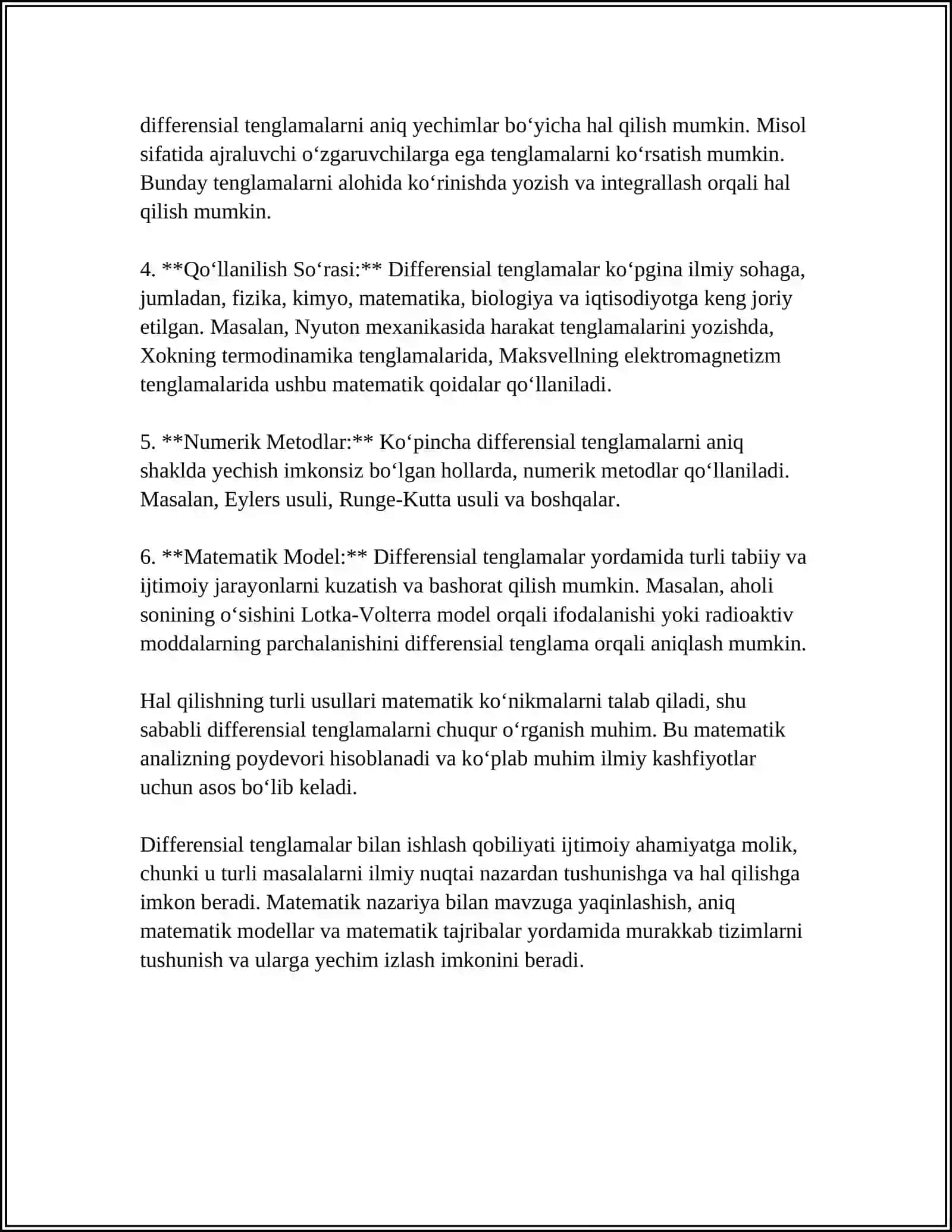 MATEMATIKA VA IQTISODIY-MATEMATIK MODELLAR 4