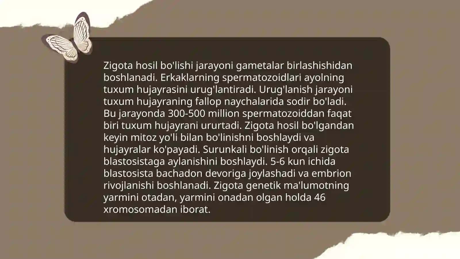 Odam embriogenezining qaltis davrlari 4