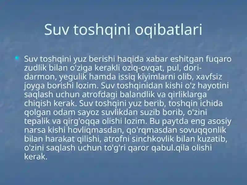Suv toshqini 4