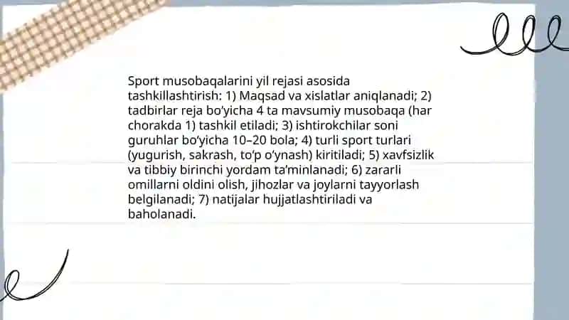 Sog'lomlashtirish tadbirlari 4