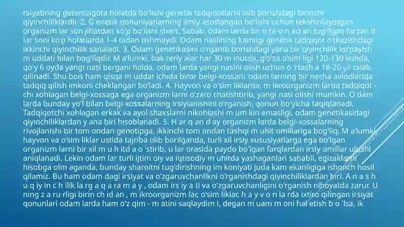 Odam genetikasi 4