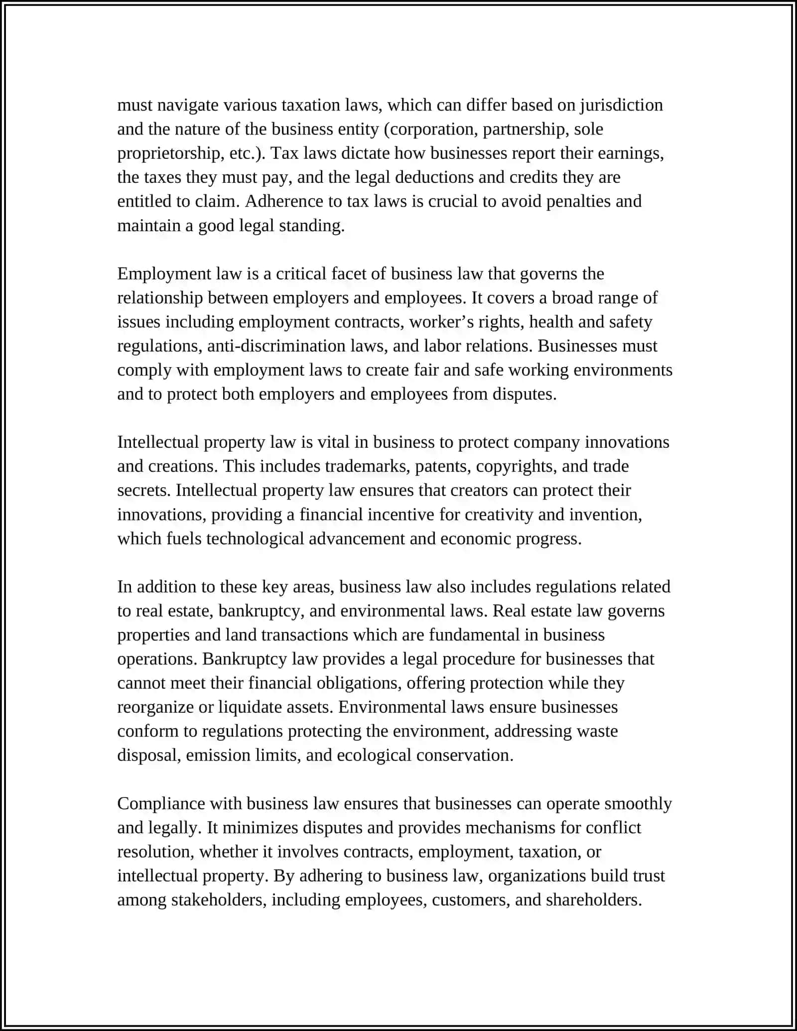 INTRODUCTION TO BUSINES LAW 4