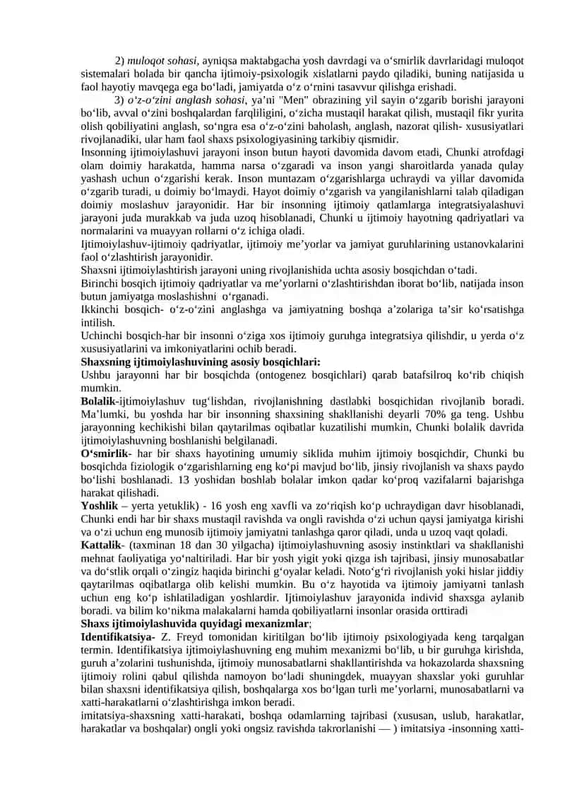 Ijtimoiy ustanovka xaqida tushuncha 4
