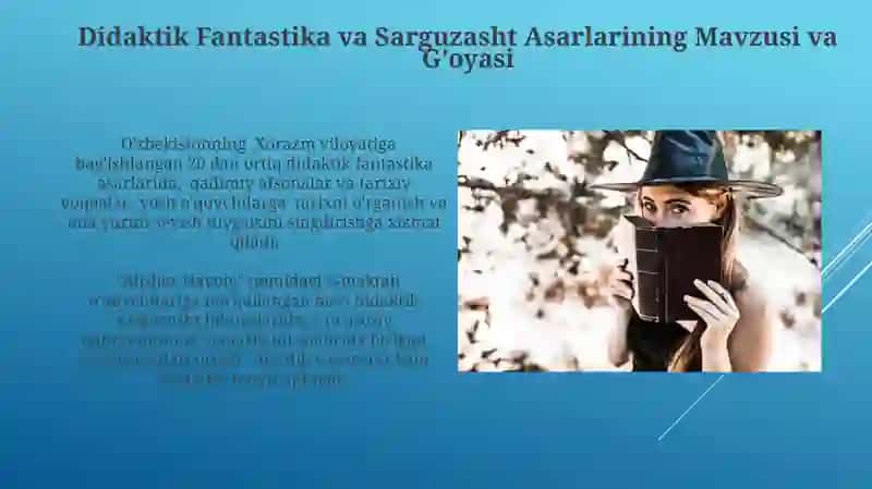 Didaktik Fantastika va Sarguzasht Asarlari 4