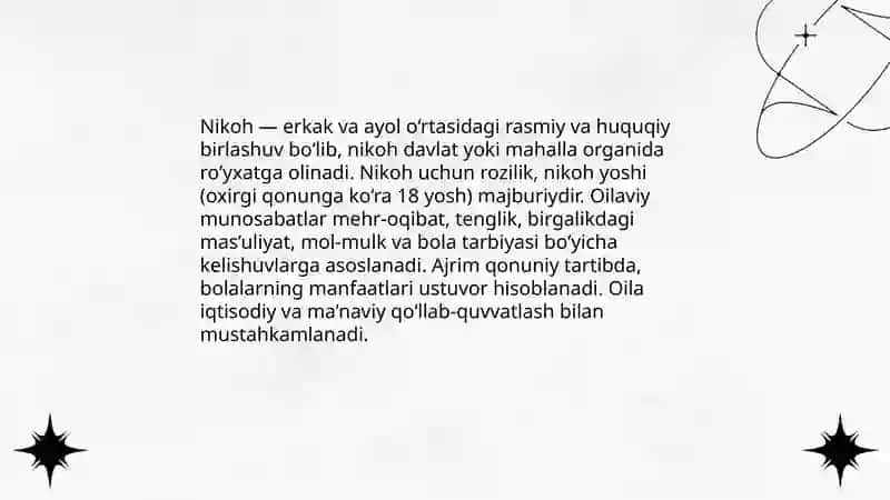 Oilava va jamiyat 4