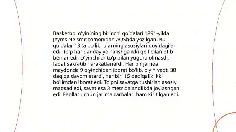 Basketbolni tarixi va rivojlanish bosqichlari 4